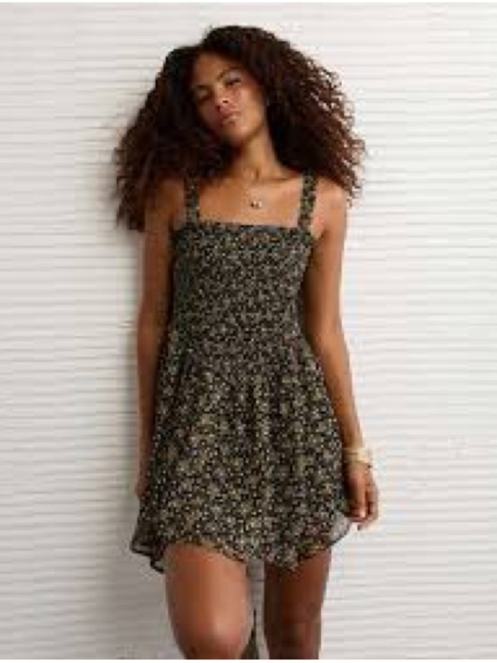 SMOCKED CHIFFON DRESS *NWT